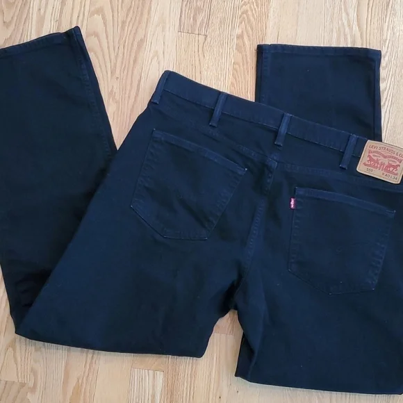 Levis 559 straight leg black jeans 40x31.5 act inseam -inv M1 - Picture 6 of 6